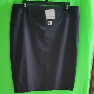 Liz Claiborne Elegant Dark Gray Pencil Skirt